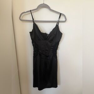 outcast black mini dress. size small. brand new with tags. never worn.